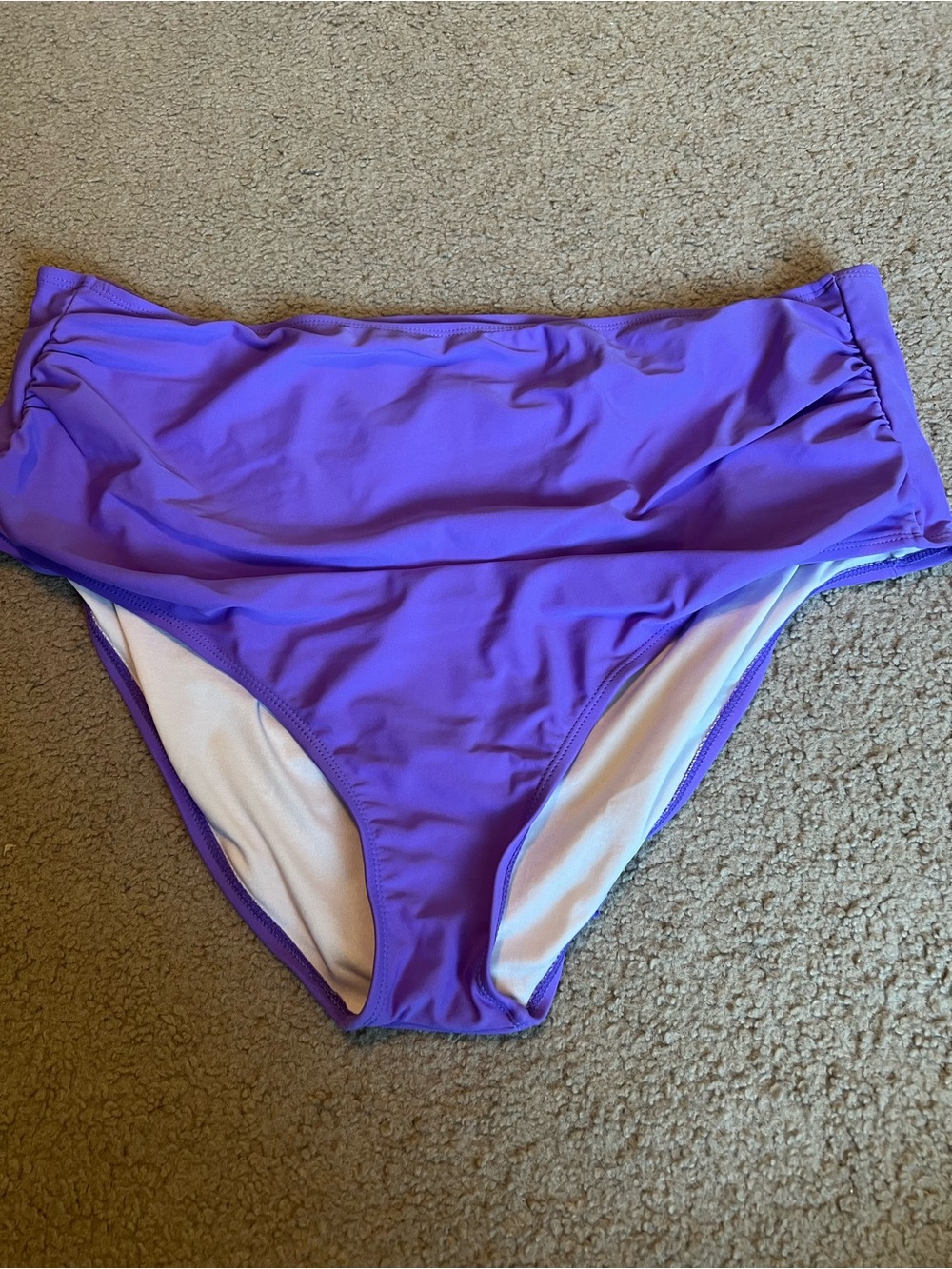 Purple High-Waist Bikini Bottom - Women Intimates & Sleepwear 3xl - 22/24